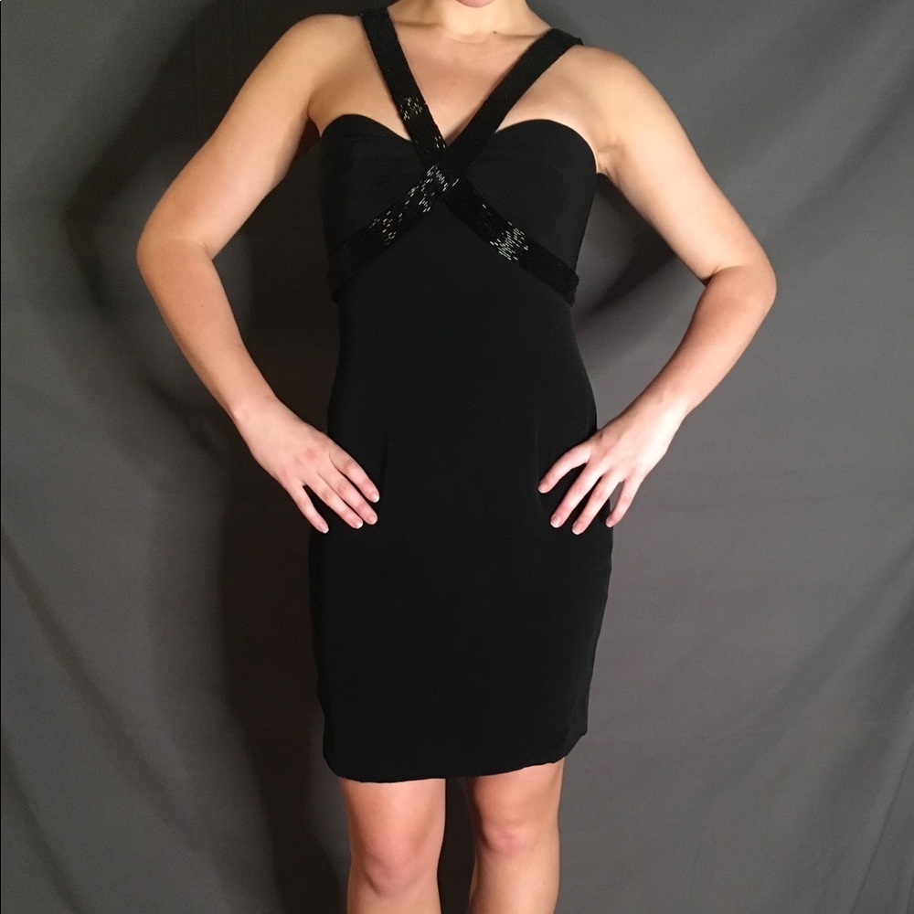 Black cocktail dress
